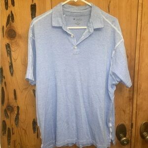 Cremieux Polo Shirt Men's Size XL Blue Shirt Sleeve Shirt